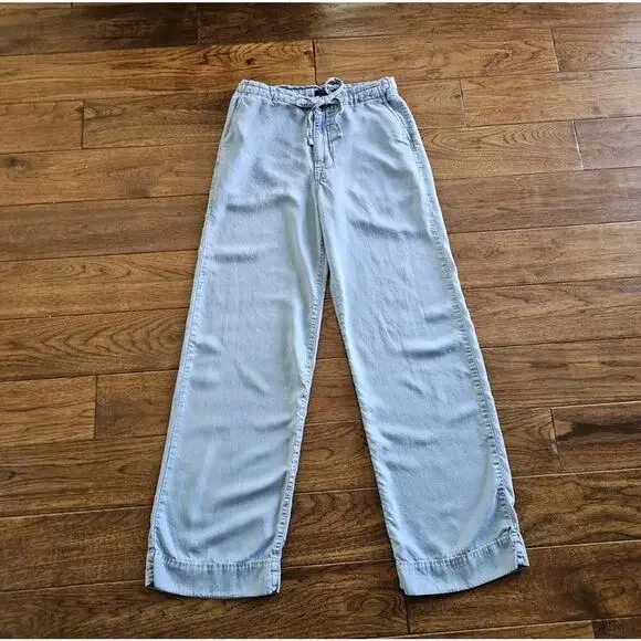 Fidelity Andy Paper Bag Wide Leg Pants Women's Size 27 Made in USA 100% Lycell - Picture 3 of 14